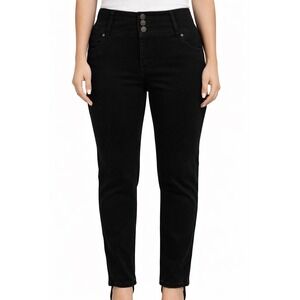 Bamboo Jeans Juniors Size 11 Black Stretch Rhinestone Studs On Back Pockets NWOT